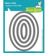 Lawn Fawn STITCHED OVALS SMALL stackable dies cuts